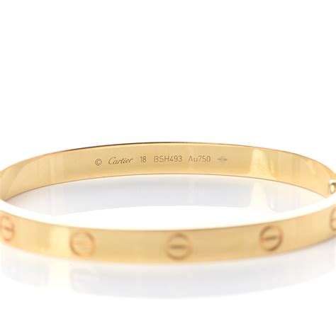 cartier love bracelet 18k gold